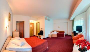 Фото номера Двухместный номер с 2 отдельными кроватями Отель Hotel Cornul Vanatorului г. Питешти 14