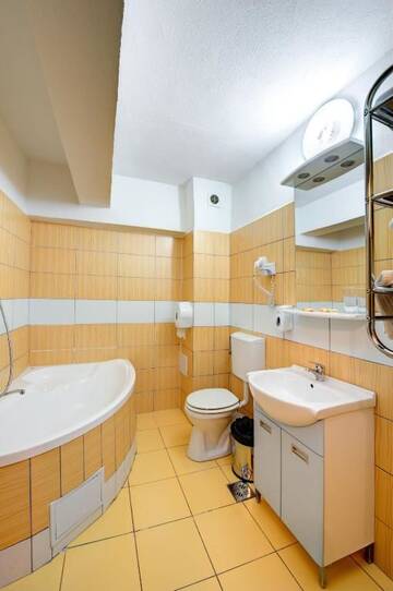 Фото номера Двухместный номер с 2 отдельными кроватями Отель Hotel Cornul Vanatorului г. Питешти 15